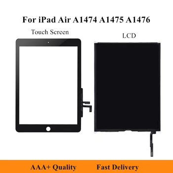 

New For iPad Air 1 iPad 5 LCD Touch Screen Digitizer No Home Button Front Glass Touch Panel Replacement For A1474 A1475 A1476