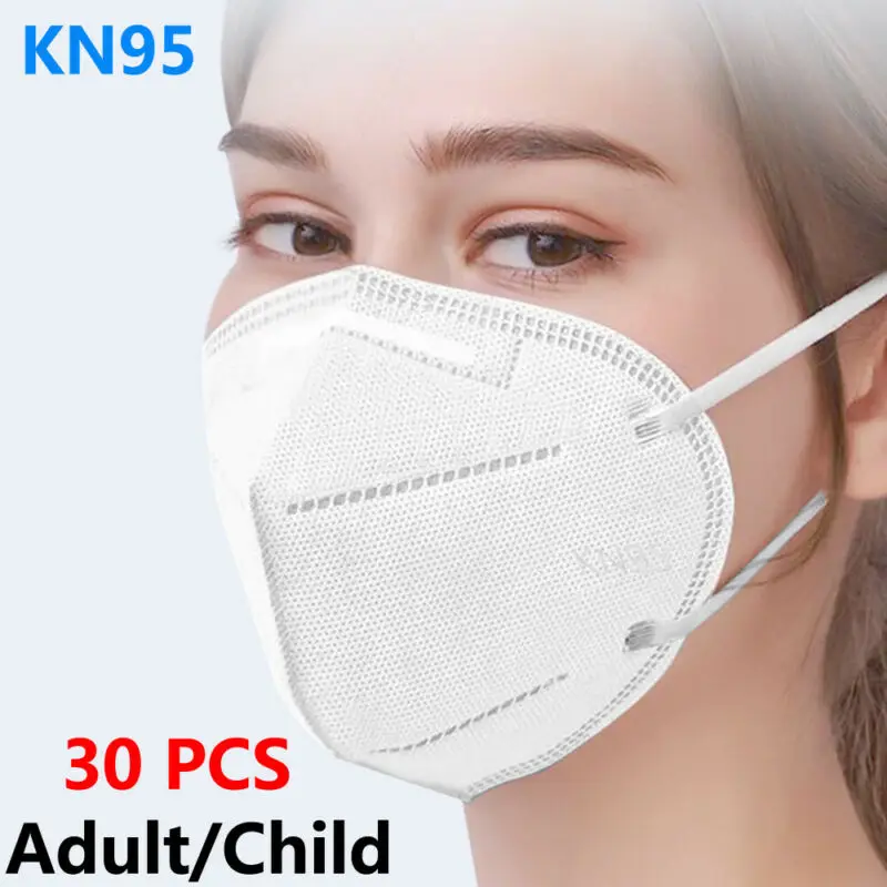 

KN95 Non-woven Anti-flu Anti-dust Standard Proof Safety Protective Mouth 30 PCS Baby Protective Mask
