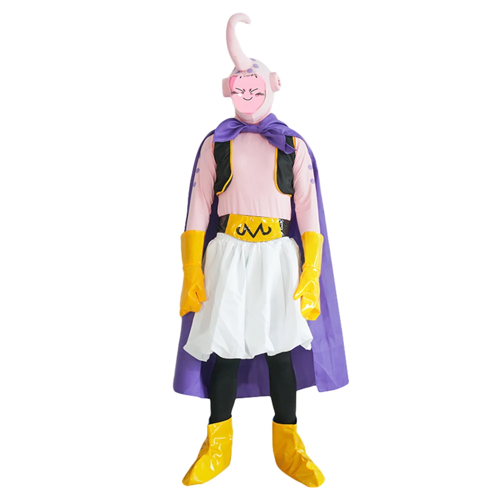 

Brdwn Dragon Ball Z Unisex Majin Buu Cosplay Costume Suit (Vest+Top+Pants+Skirts+Cloak+Belt+Headgear+Gloves+Footwear)