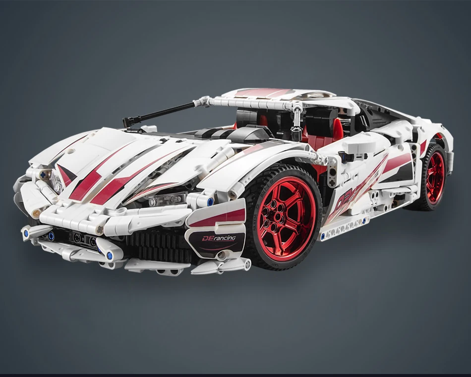 Veículo de Controle Blocos de Construção Carro de Corrida Brinquedo para Crianças Remoto Montado Modelo Técnica rc - Não-rc Tijolos Moc 18 High Quality Brinquedos e hobbies