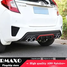 Для Honda FIT JAZZ ABS защита выхлопного отверстия заднего бампера для- JAZZ HC набор бампер задняя Передняя Лопата задний спойлер