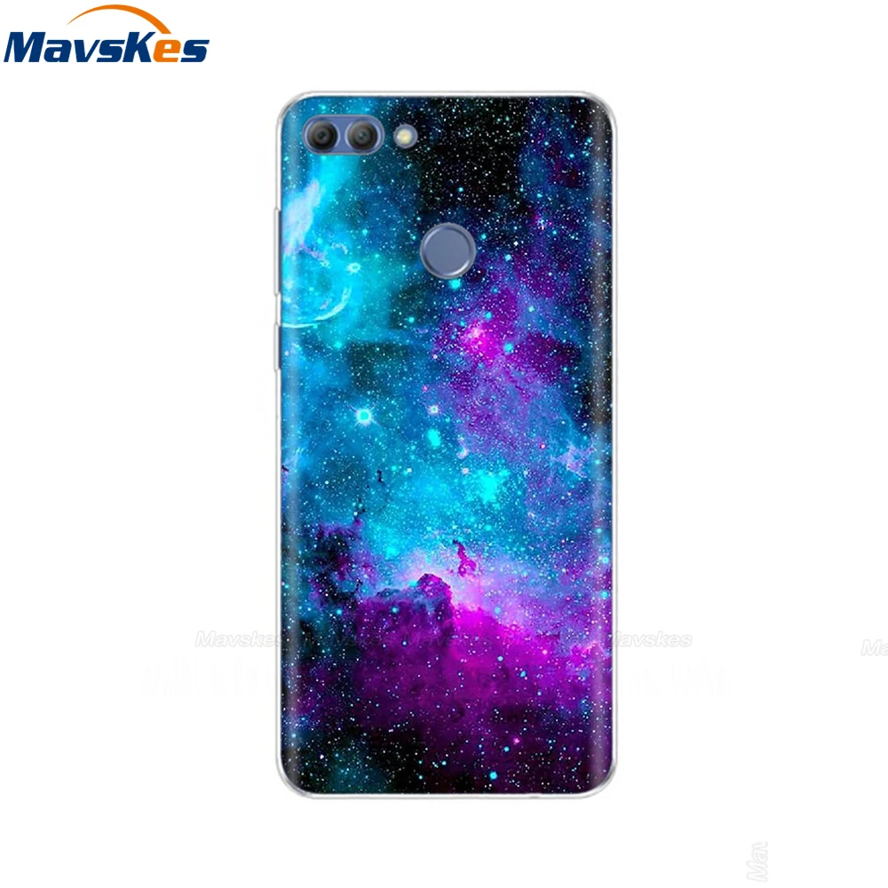 Смарт-чехол huawei P, мягкая силиконовая прозрачная задняя крышка ТПУ, чехол для телефона Couqe huawei P Smart Cover, FIG-LX1 Enjoy 7 S, чехол - Цвет: 22