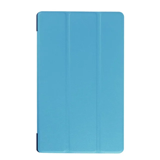 Чехол для lenovo Tab 3 8 TB3-850M TB3-850F тонкий раскладной флип-чехол из искусственной кожи чехол для lenovo Tab 2 A8-50 A8-50F A8-50LC 8,0 дюймов - Цвет: Light Blue KST
