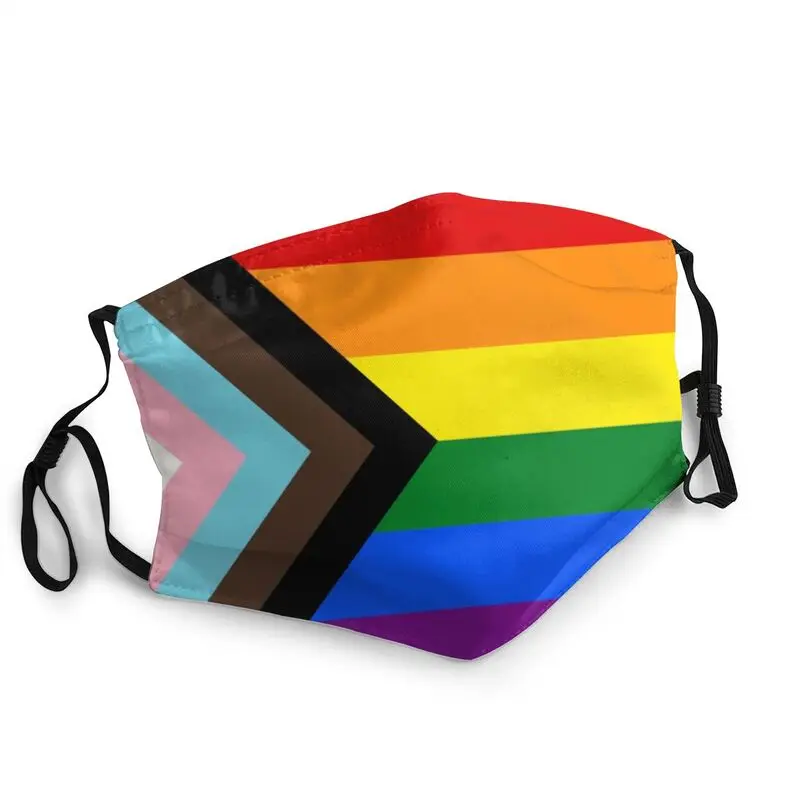 Reusable LGBT Progress Pride Flag Mask for Face Gay Anti Haze Protection Cover Respirator Mouth Muffle | Аксессуары для одежды