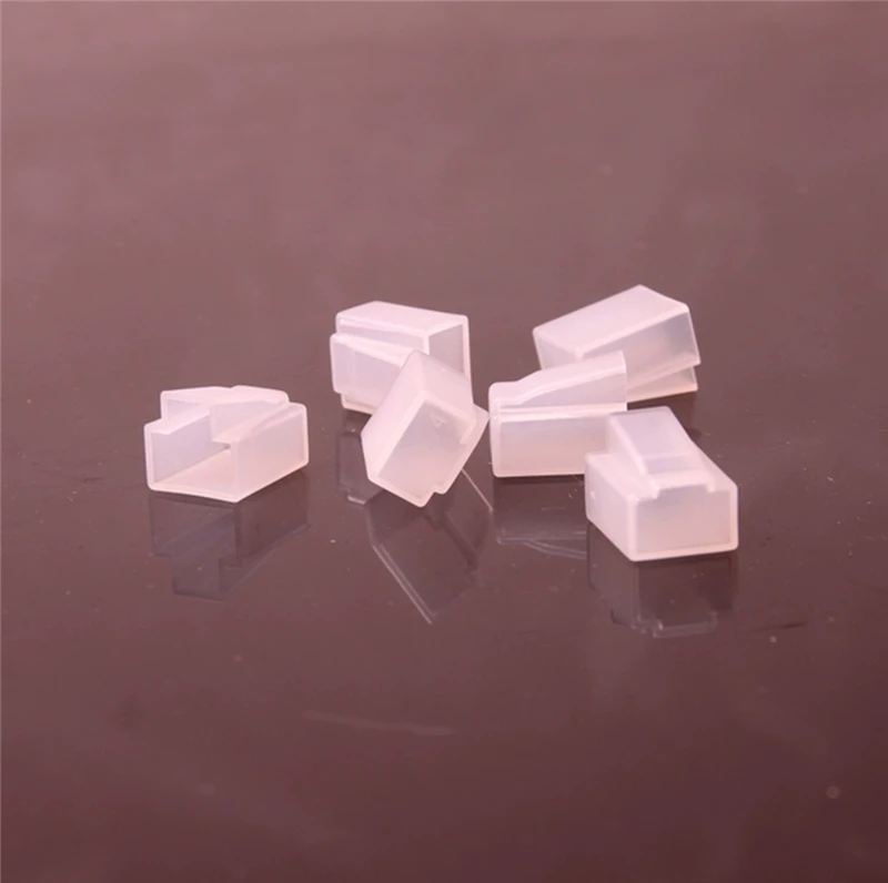 RJ45 dust cap for RJ45 module plug for CAT5e cat6e, silicone protective cover, black transparent, free shipping, 200PCs