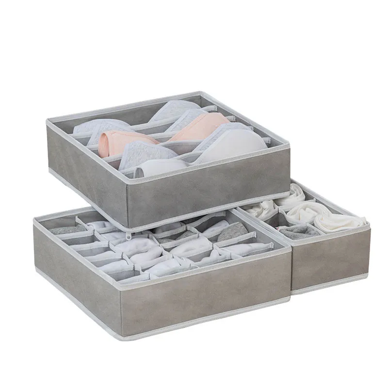 

Storage Organizer Box Foldable Underwear Drawer Organizers Dividers Dresser Clothes Closet Bras Scarves Ties Socks Boxes