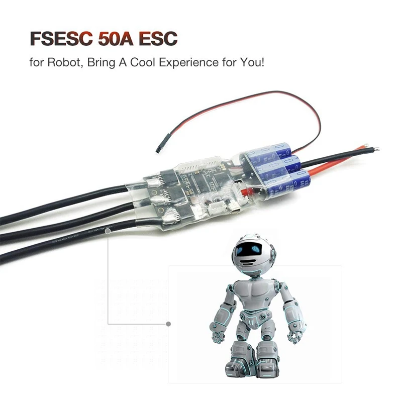 Fsesc V4 50A Sk8-Esc W/5 V/1.5A Bec для электрического скейтборда Rc автомобиля E-Bike E-Scooter Robot