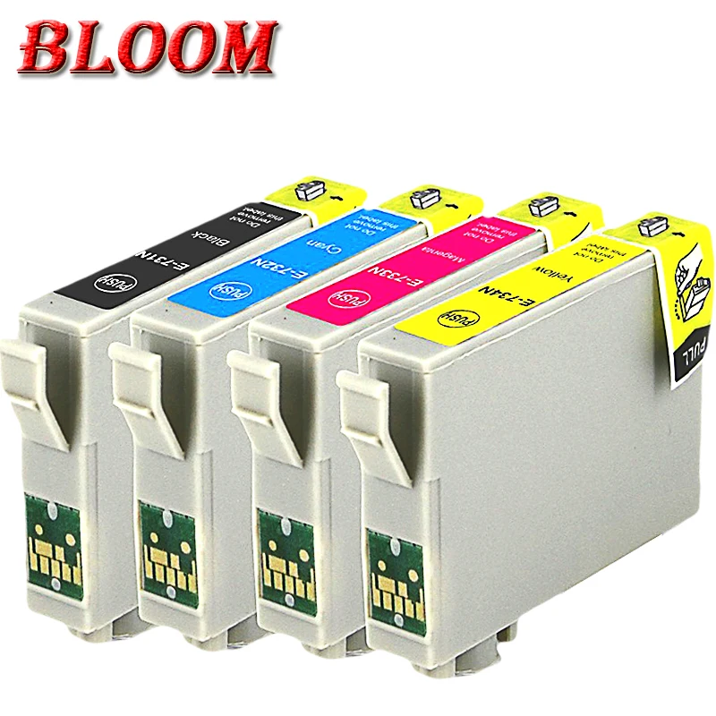 Чернила для принтера картриджа 4 цветов T0731N EPSON TX210 TX200 TX209 TX213 TX220 TX100 mbk mfp fatex Россия