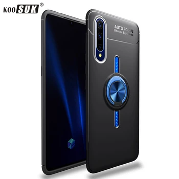 Перейти на Алиэкспресс и купить Vivo iQOO Pro 5G чехол для телефона Автомобильный Кронштейн кольцо держатель Броня задняя крышка для ViVO iQOO 3 мягкий силиконовый матовый защитный к...