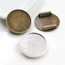 10 шт 25 мм Внутренний размер античный серебряный цвет квадратный кабошон базовая Камея Подвески для кожа 10 мм браслет