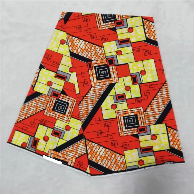 

2019 Latest Veritable dutch wax guaranteed dutch wax African fabric 6 yards/pcs 100% cotton