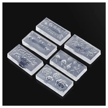 

6pcs Fashion Durable 3D Silica gel Mold for Nail Art DIY Decoration Design