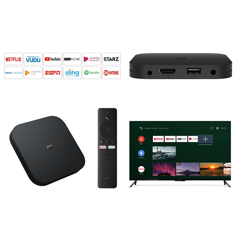 Global Xiaomi Mi Box S 4k Hdr Android Tv Box 8.1 Ultra Hd 2g 8g Wifi Google  Assistant Remote Streaming Netflix Media Player - Set Top Box - AliExpress