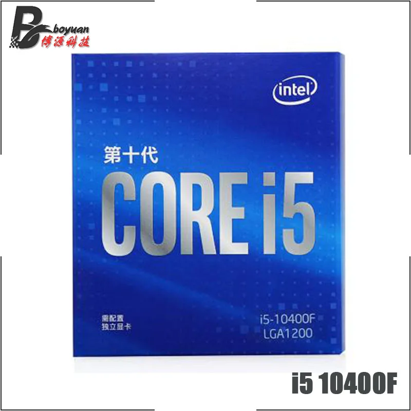 Процессор Intel Core i5-10400F i5 10400F 2 9 ГГц шестиядерный двенадцатипоточный процессор 65 Вт