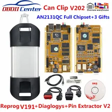 2020 para renault pode clipe completo chip qc2131 obdii scanner interface de diagnóstico mais recente v200 canclip obd2 reparação ferramenta reprog v189
