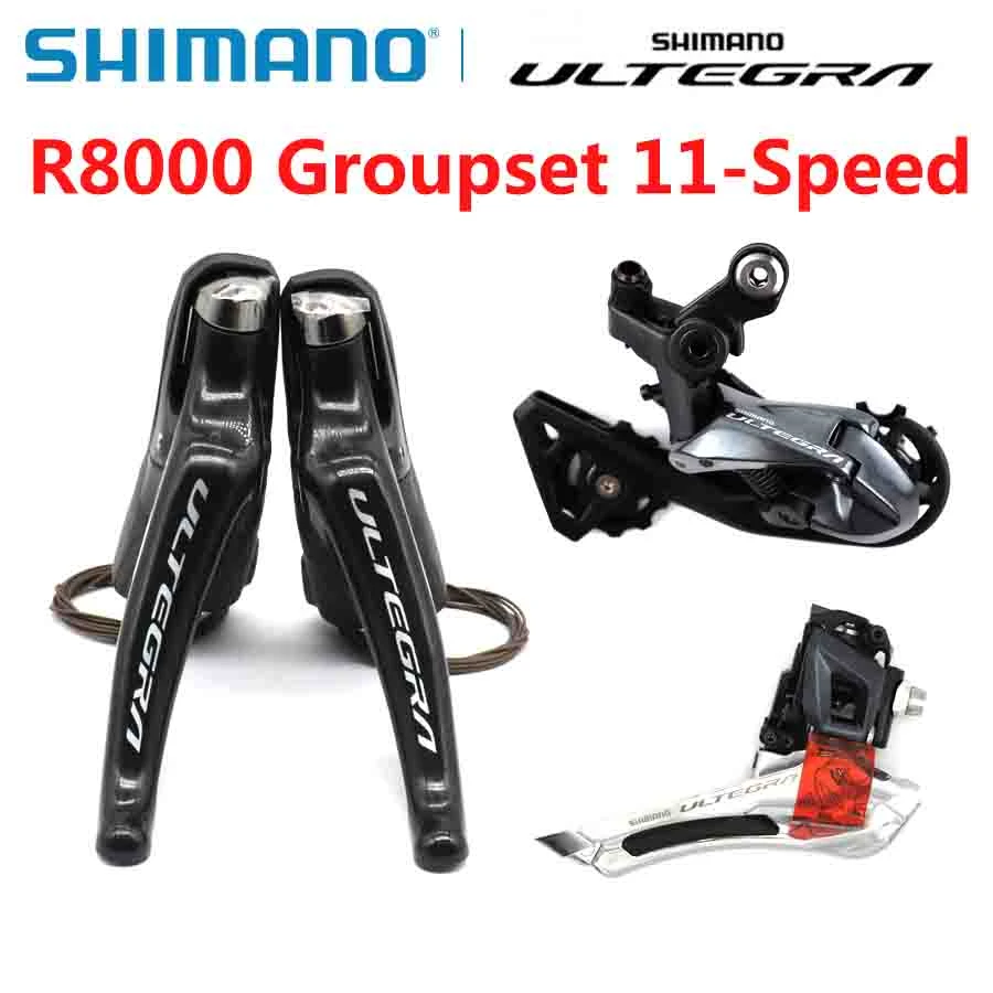 Shimano Ultegra R8000 Groupset 2x11 Speed R8000 Derailleurs Road Bicycle St+ fd+rd Dual Control Lever Front Rear Derailleur Ss Gs - Bicycle Derailleur