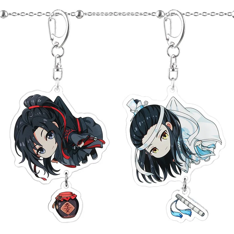 

Mo Dao Zu Shi Anime Keychain Woman Acrylic Cute Funny Key Ring Kids Keyring Llavero Key Chain Jewelry The Founder of Diabolism