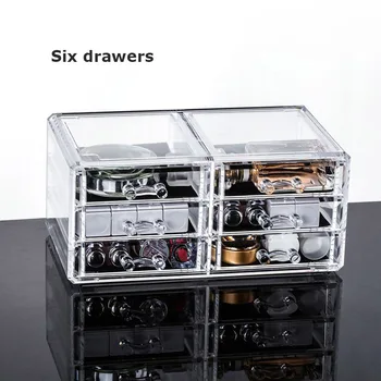 

Makeup Storage Case Multi-Function Desktop Sundry Organizer Plastic Cosmetic Jewelry Storage Box Container Lipstick Holder