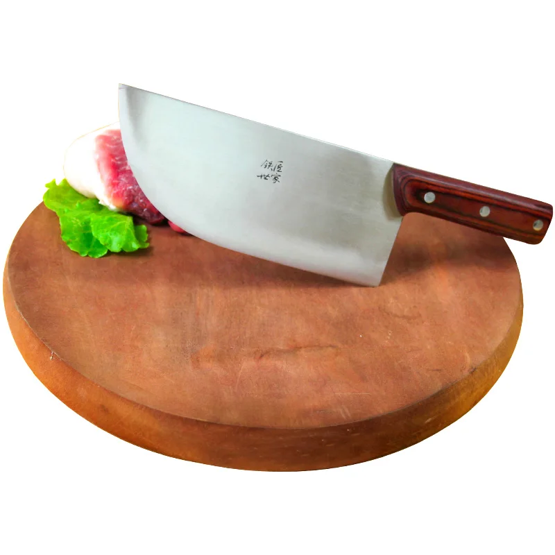 Blacksmith семья ручная кованая нержавеющая сталь большой Мясник нож рынок продажи мяса резки кости ножи убоя дом резак инструмент