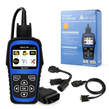 

12V Car+24V Truck Scanner 2 in 1 Diesel Car Diagnostic Tool OBD2 Auto Scanner Fault Code DPF Oil Reset
