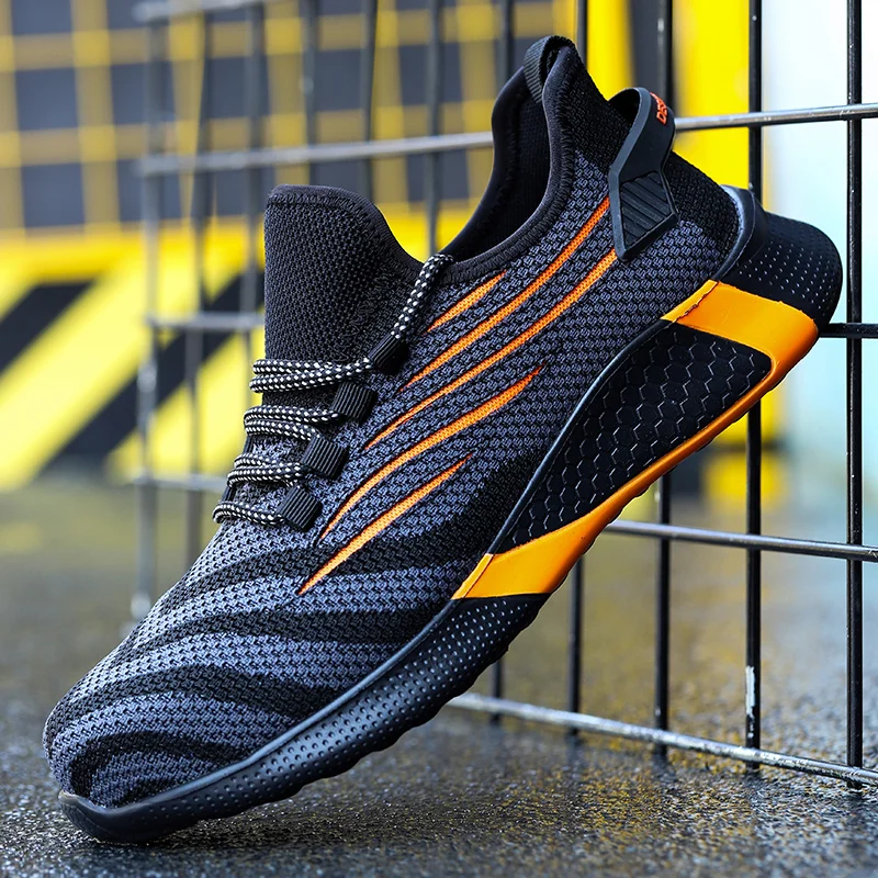 Safety Shoes Men Anti-Smashing Steel Toe Cap Puncture Proof Construction Lightweight Breathable Sneaker Work Boots Women Quality