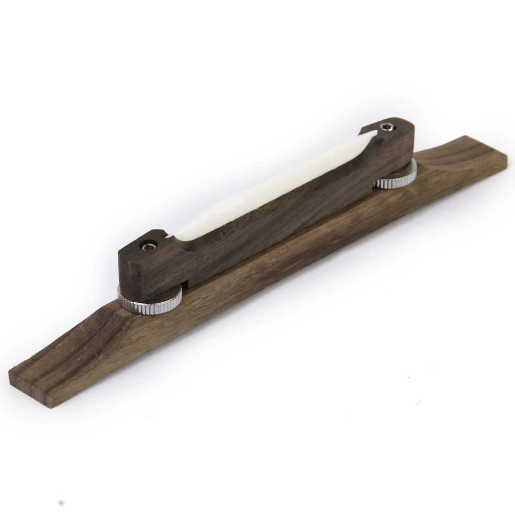 Rosewood Bridge With Bone Saddle For Archtop Jazz Guitar Mandolin Parts Luthier