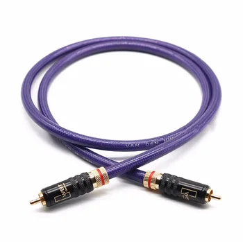 

VDH 65G 75ohm Digital Coaxial DAC Cable ,Press Self-locking amplifier decoder RCA cable ,Stereo TV Audio speaker wire