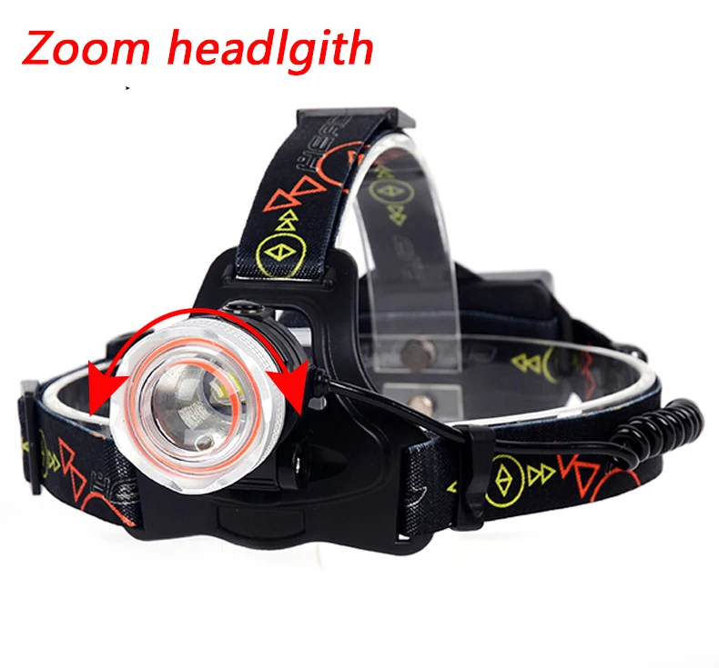 Налобный фонарь Litwod Z207306 светодиодный с зумом 5 лм 18650 AA|Налобные LED-фонари| |