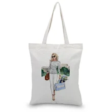 Холщовая Сумка-тоут, сумка для ежедневного использования, печать логотипа, текст, сделай сам, экологическая многоразовая хозяйственная сумка, переработка