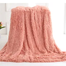 Супер мягкое одеяло из искусственного меха, плюшевое одеяло, теплое пушистое одеяло s для дивана, кровати, офиса, путешествий, одеяло