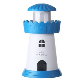 

Lighthouse Air Humidifier Ultrasonic Mist Maker Fogger USB 150ml Humidifiers Freshener Purifier Aroma Diffuser Lamp