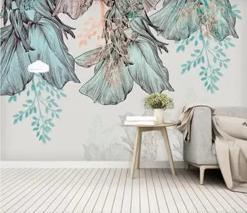 

CJSIR Custom Wallpaper Photo Green Small Fresh Plant Background Wall Home Decoration Living Room Bedroom Mural 3d Wallpaper