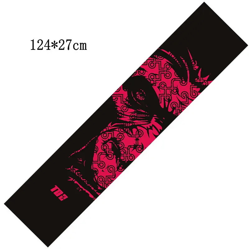 124 см длинная доска наждачная бумага Толстая скейтборд ручка ленты наклейки для скутеров выдолбленные Нескользящие наждачная бумага Танцующая доска