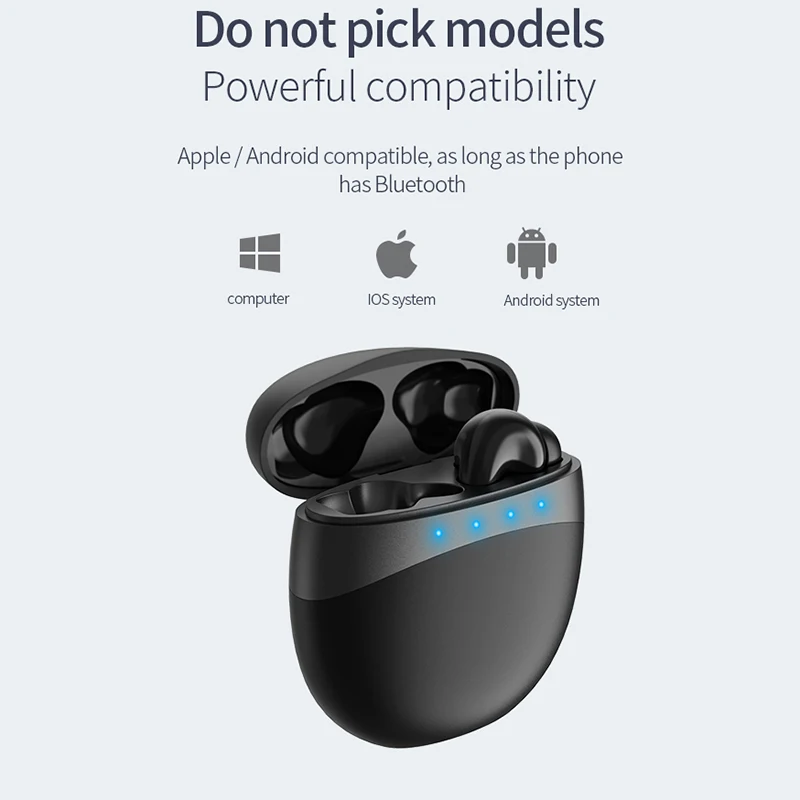 TWS Earbuds Wireless Bluetooth 5 0 Earphone Portable Stereo Wireless Touch Control Earbuds Headset For Huawei Xiaomi Iphone