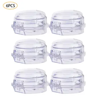 

6PCS Kitchen Gas Stove Knob Covers Heat-Resistant Knob Case For Children Safety For Most Stoves Or Ovens In Stock