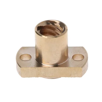 

T8 nut Pitch 2mm Lead 8mm Brass T8x8mm Flange Lead Screw Nut for CNC Parts