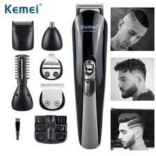 6 в 1 профессиональный триммер для волос перезаряжаемая электрическая машинка для стрижки волос Мужская многофункциональная беспроводная стрижка регулируемое керамическое лезвие D41
