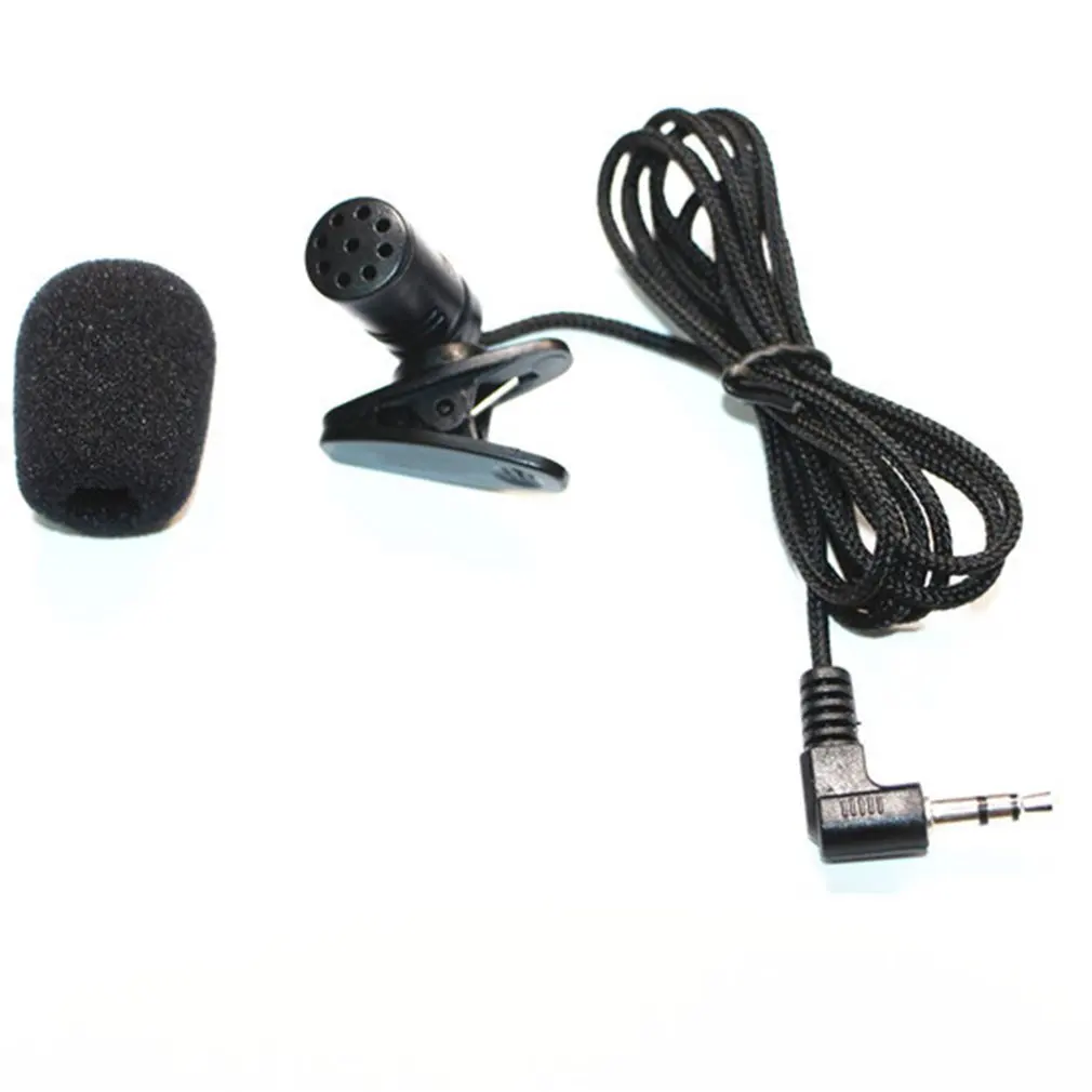 2021 HOT Mini Portable Microphone Handle 1.5M Condenser Clip-on Lapel Recording Stereo Wired For Phone Laptop Studio Microphones