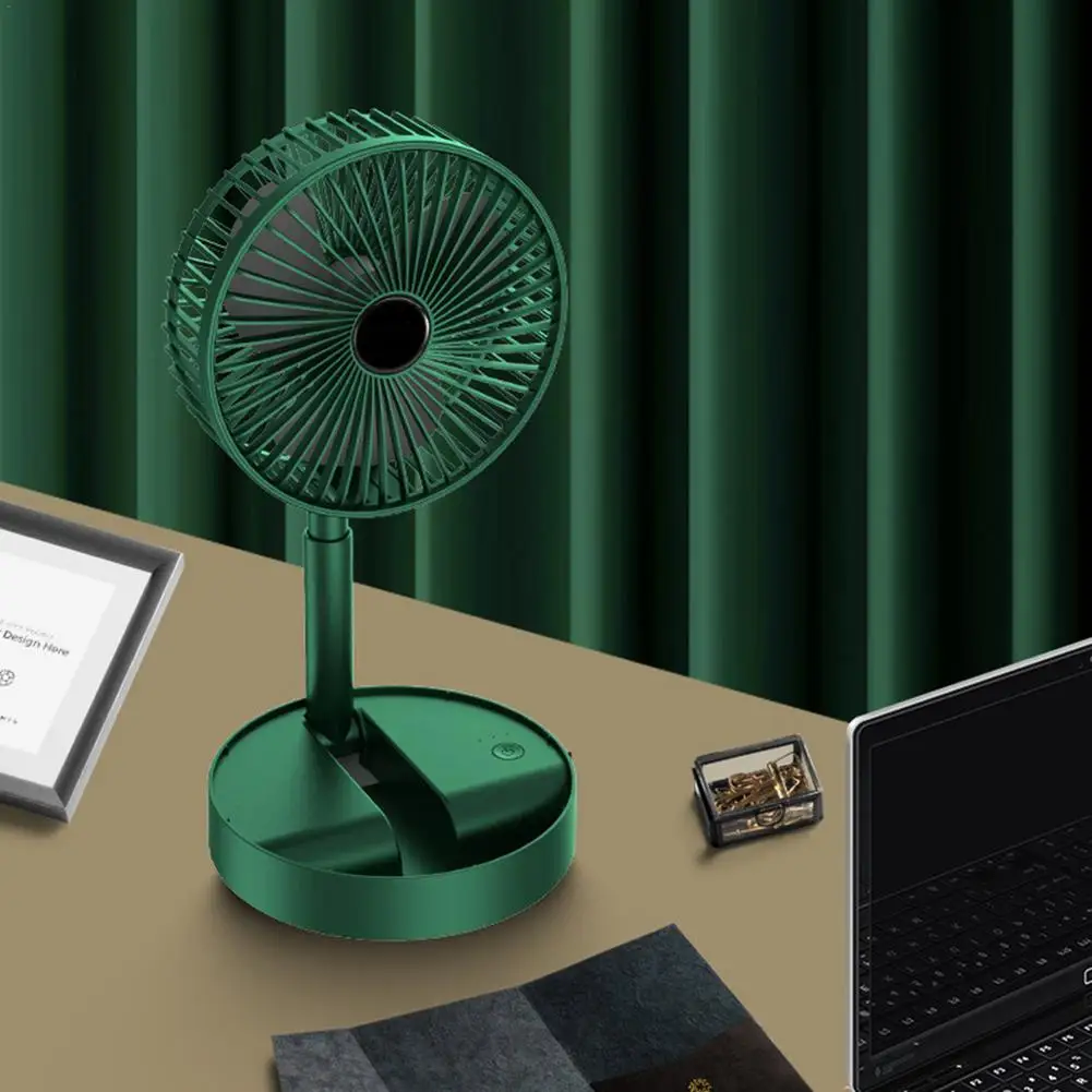 Portable USB Desk Fan Mini Foldable Floor Fan Portable Quiet Standing Silent Colorful Cooling Fans For PC Laptop USB Gadgets
