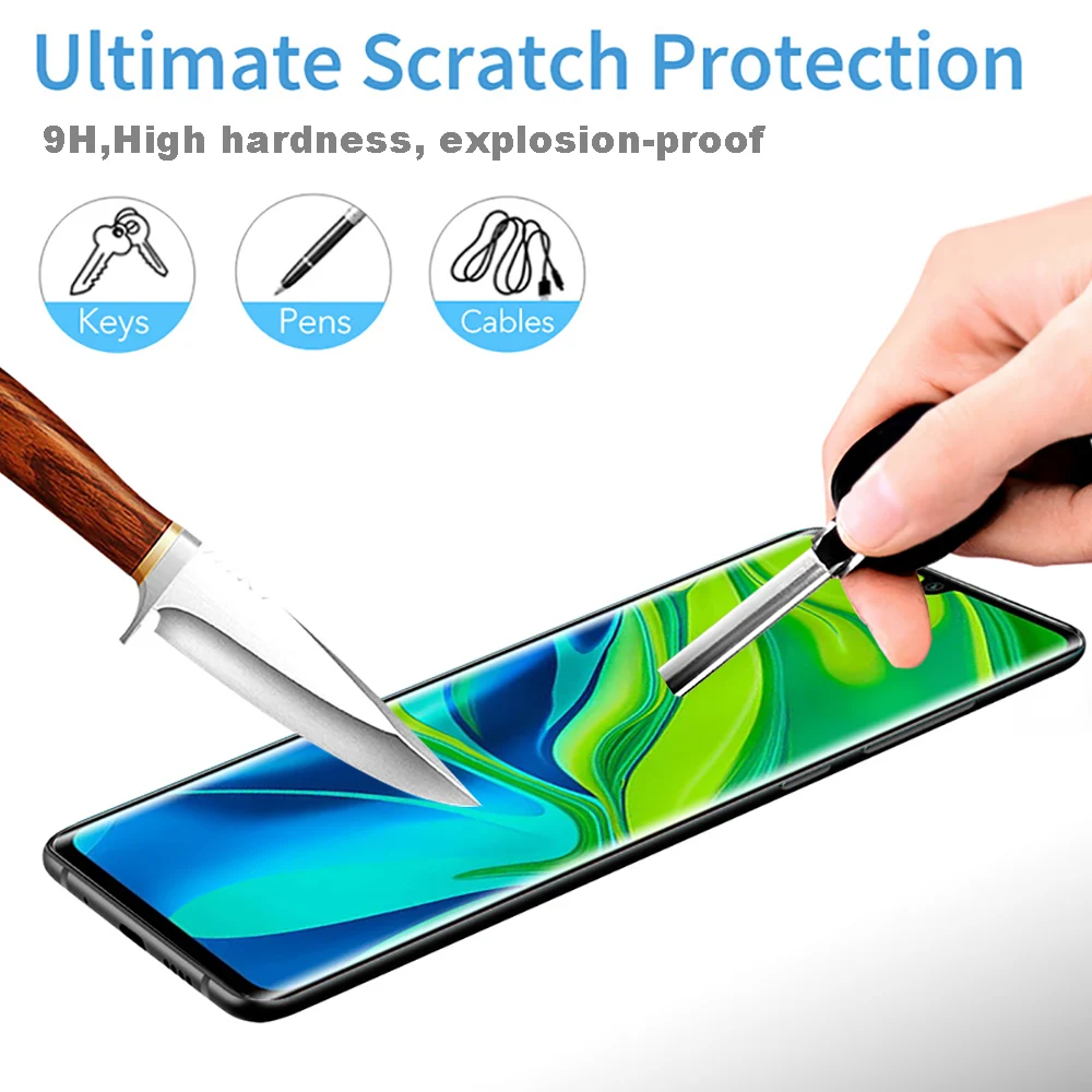 Закаленное стекло для Xiaomi mi Note 10 PLUS Защитная пленка для экрана note10 note10plus 10plus защитная пленка mi note10 armored glas 10