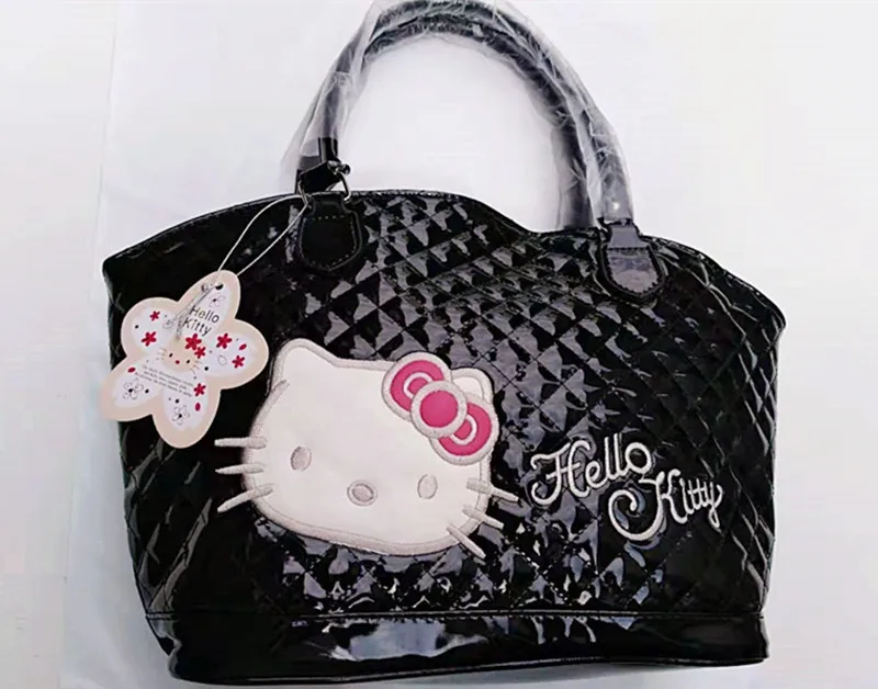 Black Новая сумка Китти Hello Shopping сумка-тоут с кошельком - Цвет: Black