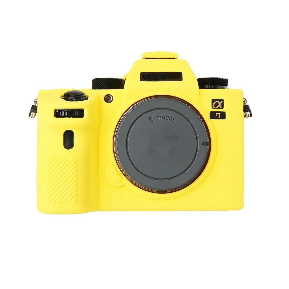 Для sony A9 чехол; защитный чехол Профессиональный Silicion резиновые Камера Корпус чехол съемный защитный - Цвет: Зеленый цвет
