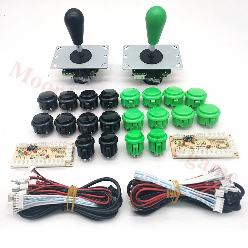 아케이드 조이스틱 DIY 키트, 지연 없음, USB 인코더, PC 아케이드 Sanwa 조이스틱 및 푸시 버튼, 아케이드 마메