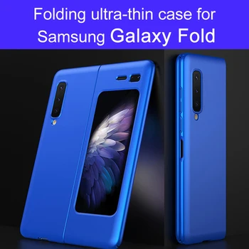 

Original For Samsung Galaxy Fold Case Anti-knock Full Protection Ultra-thin Flip Matte Hard PC Cover For Samsung Fold Coque
