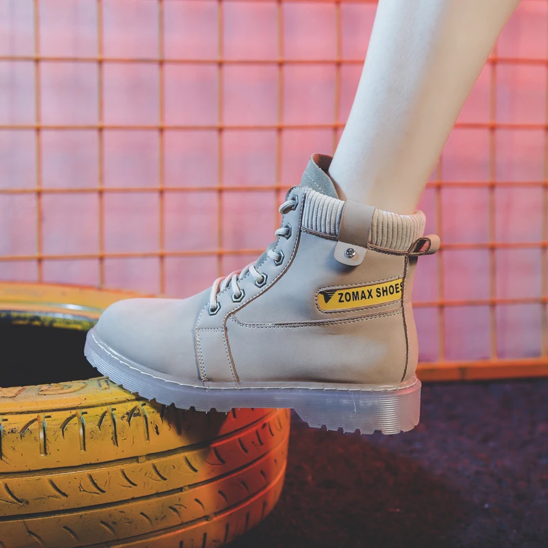 2019 Winter Boots Women Plus Plush Keep Warm Snow Boots Transparent Oxford Sole Martin Boots Couple Shoes Large size work shoes 2019 Winter Boots Women Plus Plush Keep Warm Snow Boots Transparent Oxford Sole Martin Boots Couple Shoes Large size work shoes