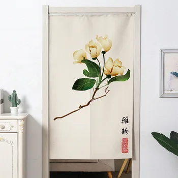 

Chinese-style Flowers and Birds Door Curtain Bedroom Bathroom Kitchen Partition Curtain Half Curtain Feng Shui Curtain