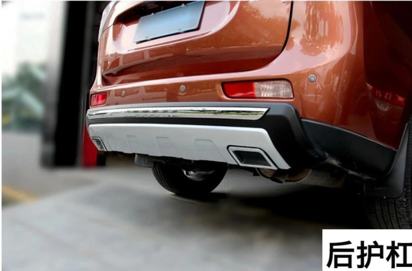 Car Bumper Accessories Car styling Plastic Front+Rear Bumper Guard Protector For Mitsubishi Outlander 2013 2014 2015
