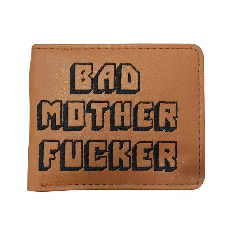 

Pulp Fiction Jules Wallet Coin Purse Bad Mother Letter Solid Wallet Card Holder Rock Party Purse Nightmare Before Christmas Gift