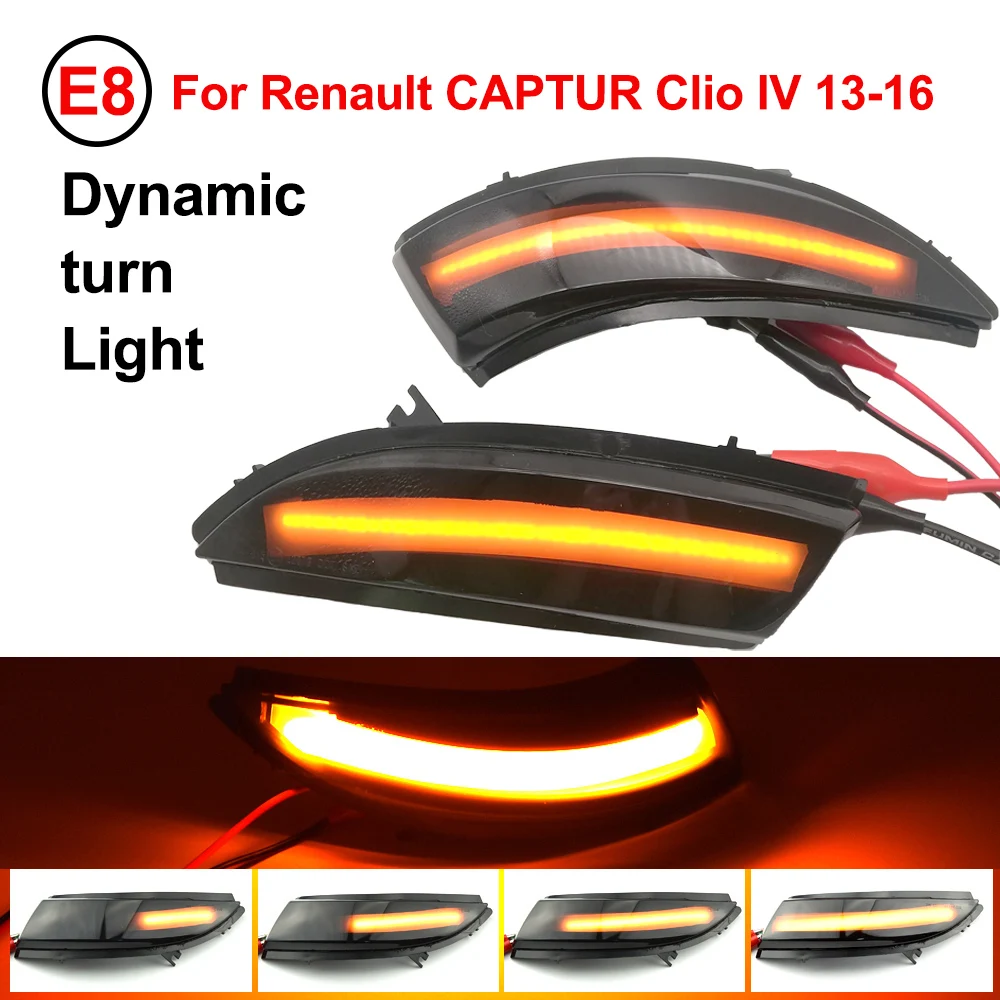 Per Renault Kaptur Captur J5 H5 Clio Iv Mk4 4 Lutecia Grandtour Led Indicatore Di Direzione Indicatore Dinamico Lampeggiante