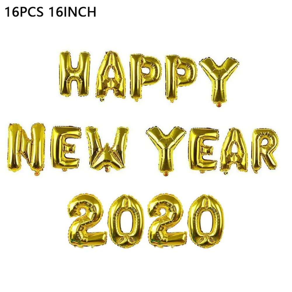 Happy New Year 2020 Balloons  Festival Scene Christmas Decorations For Home Supply Party 16 Inch  (11)